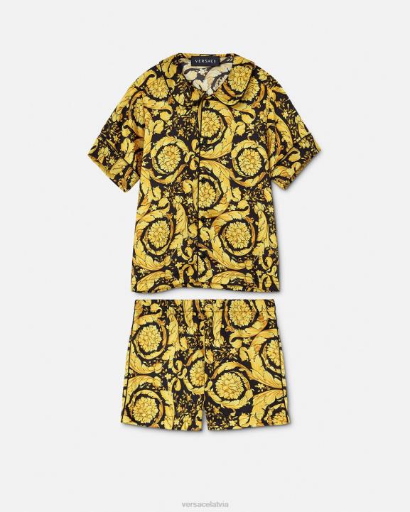 drukāt apģērbs Versace 806B1989 bērniem barocco pidžamu komplekts