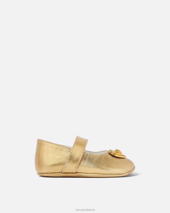 zelts kurpes Versace 806B1847 bērniem sirds medūzas balerīnas