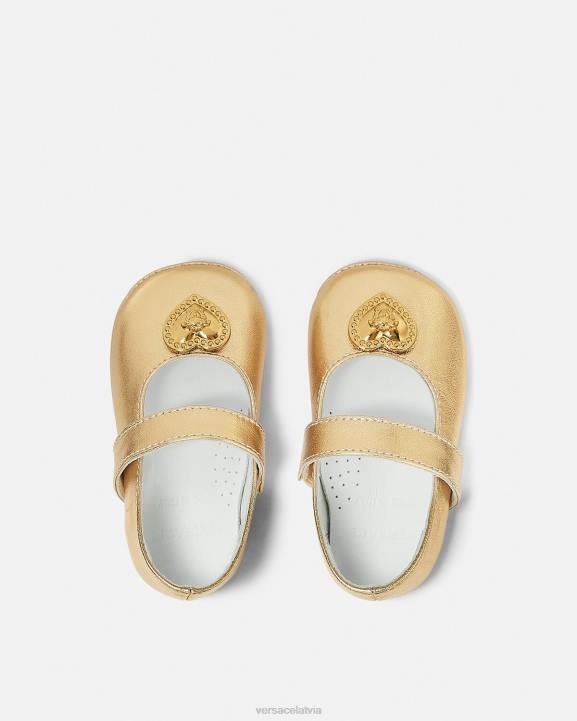 zelts kurpes Versace 806B1847 bērniem sirds medūzas balerīnas