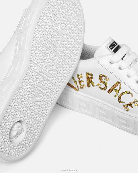 drukāt kurpes Versace 806B2027 bērniem gliemežvāku baroka greca kedas