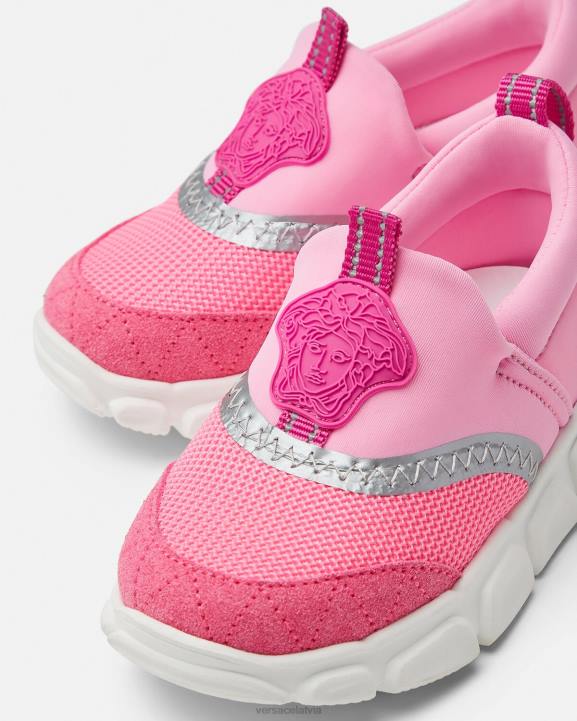 rozā kurpes Versace 806B1878 bērniem medusa bērnu kedas