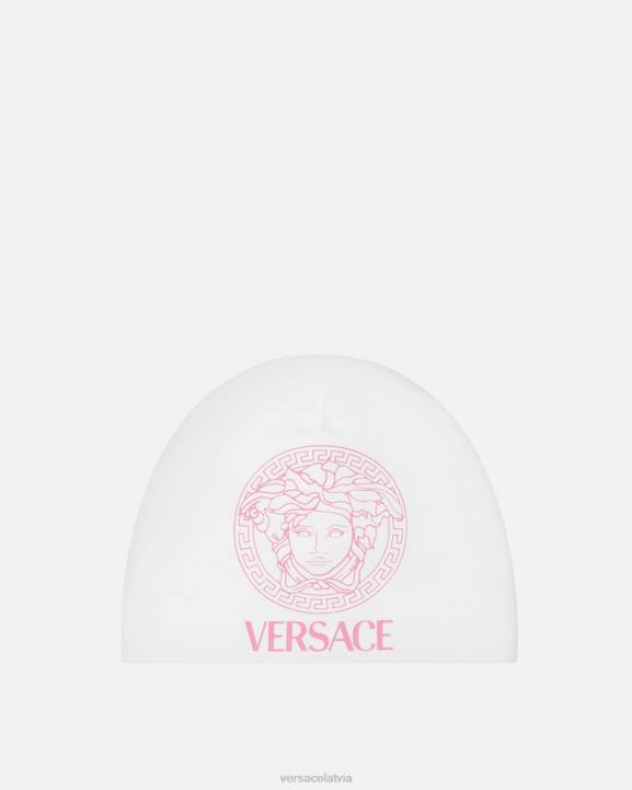 balts un rozā Piederumi Versace 806B1817 bērniem medusa bērnu cepure