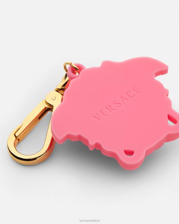 rozā Piederumi Versace 806B2067 bērniem la medusa atslēgu piekariņš