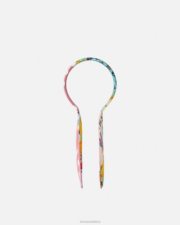 rozā un baltā krāsā Piederumi Versace 806B2060 bērniem tauriņu galvas saite