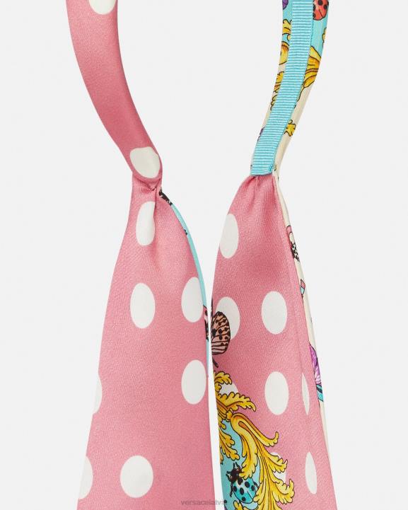 rozā un baltā krāsā Piederumi Versace 806B2060 bērniem tauriņu galvas saite