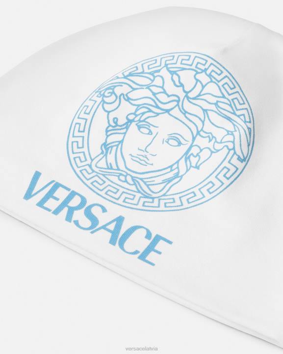 zils un balts Piederumi Versace 806B1816 bērniem medusa bērnu cepure