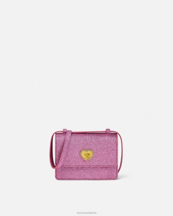 rozā somas Versace 806B2071 bērniem sirds medūzas crossbody soma