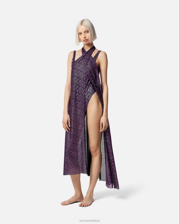 fuksija un apdruka apakšveļa un pludmales apģērbs Versace 806B1215 sievietes visa pludmales piesegšana