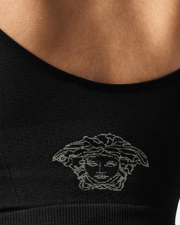 melns apakšveļa un pludmales apģērbs Versace 806B1062 sievietes medusa shapewear bralete