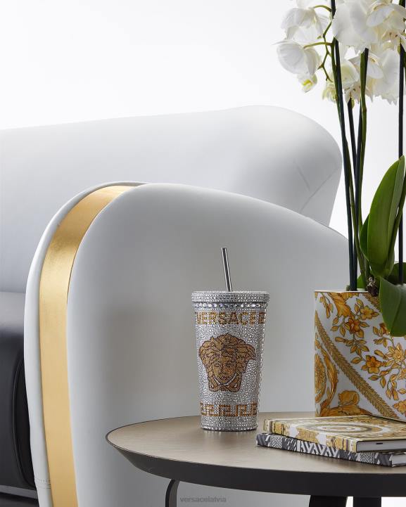 balts apakšveļa un pludmales apģērbs Versace 806B1205 sievietes kristāla medūzas ceļojumu kauss