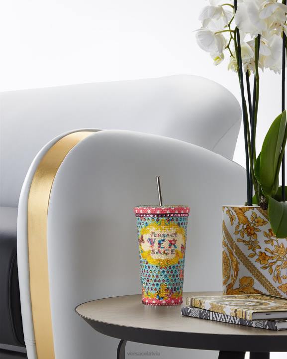 drukāt apakšveļa un pludmales apģērbs Versace 806B1194 sievietes kristāla tauriņu ceļojumu kauss