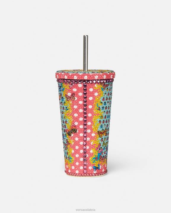 drukāt apakšveļa un pludmales apģērbs Versace 806B1194 sievietes kristāla tauriņu ceļojumu kauss