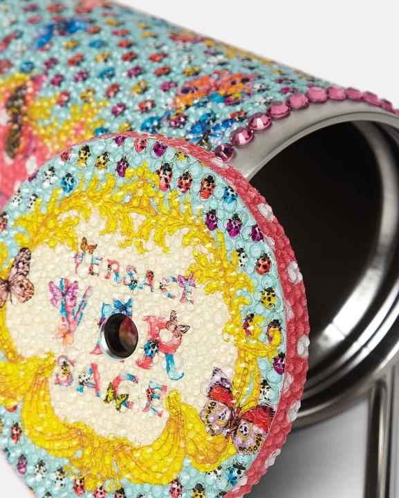 drukāt apakšveļa un pludmales apģērbs Versace 806B1194 sievietes kristāla tauriņu ceļojumu kauss