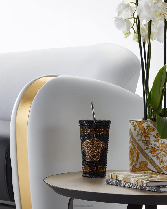 dzeltens apakšveļa un pludmales apģērbs Versace 806B1206 sievietes kristāla medūzas ceļojumu kauss