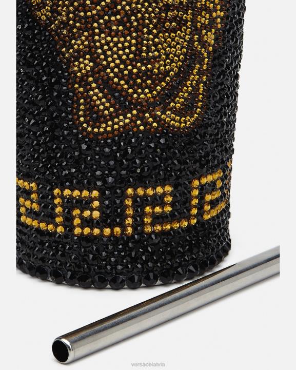 dzeltens apakšveļa un pludmales apģērbs Versace 806B1206 sievietes kristāla medūzas ceļojumu kauss