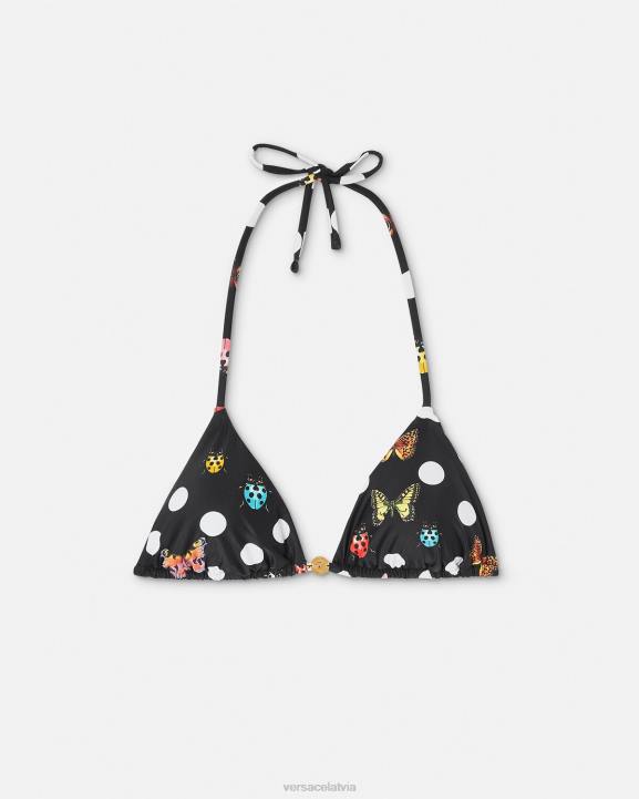 drukāt apakšveļa un pludmales apģērbs Versace 806B1114 sievietes tauriņu bikini tops