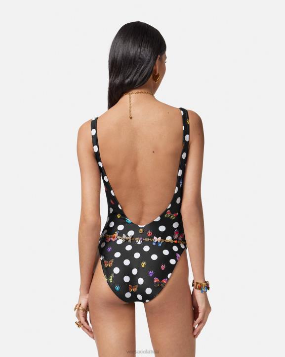 drukāt apakšveļa un pludmales apģērbs Versace 806B1116 sievietes tauriņu viendaļīgs peldkostīms