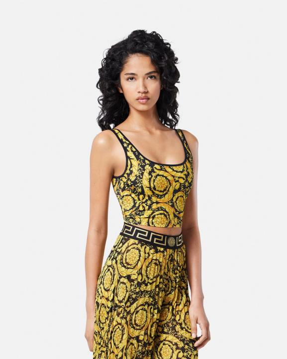 drukāt apakšveļa un pludmales apģērbs Versace 806B1172 sievietes barocco tankini tops