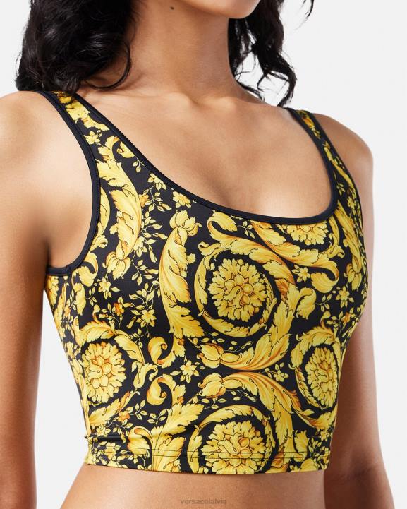 drukāt apakšveļa un pludmales apģērbs Versace 806B1172 sievietes barocco tankini tops