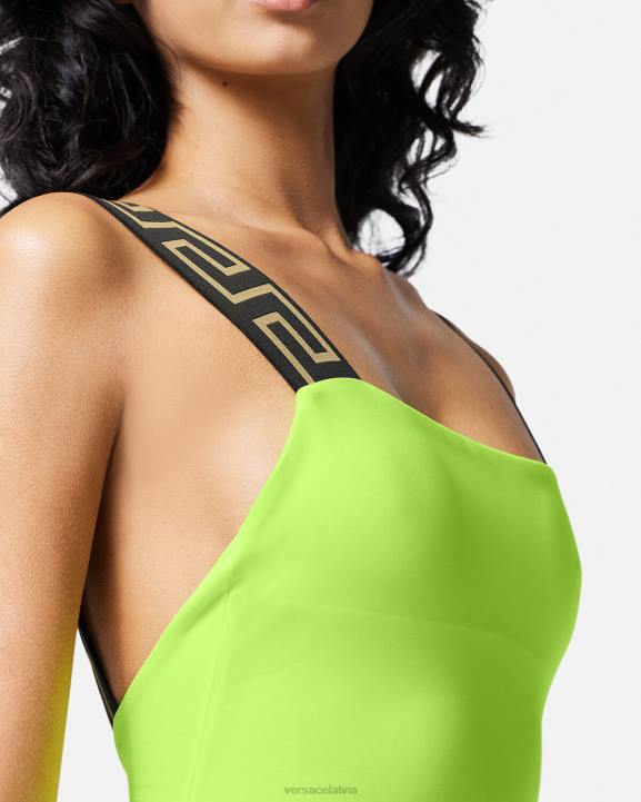 laims apakšveļa un pludmales apģērbs Versace 806B1179 sievietes greca border viendaļīgs peldkostīms