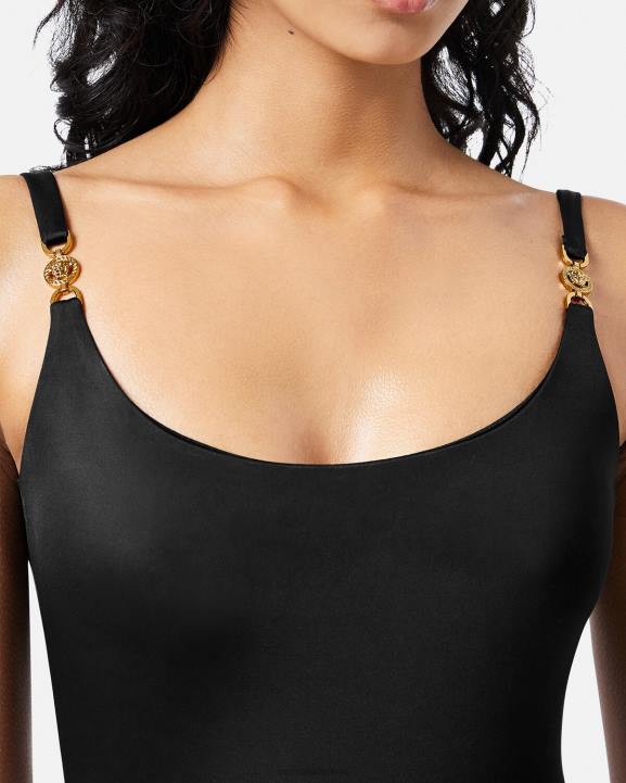 melns apakšveļa un pludmales apģērbs Versace 806B1147 sievietes medusa \'95 viendaļīgs peldkostīms