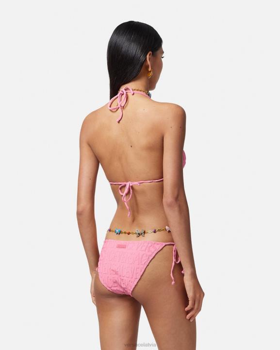 rozā apakšveļa un pludmales apģērbs Versace 806B1120 sievietes visas dvieļu bikini biksītes