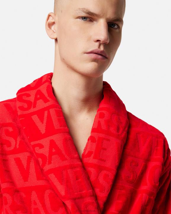 sarkans apakšveļa un pludmales apģērbs Versace 806B1092 sievietes i baroka peldmētelis