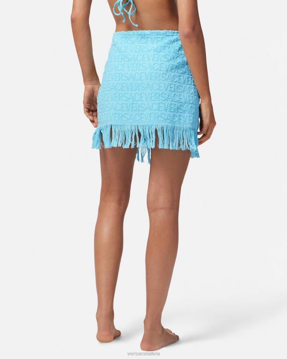 gaiši zils apakšveļa un pludmales apģērbs Versace 806B1186 sievietes visi dvieļu ietīšanas svārki