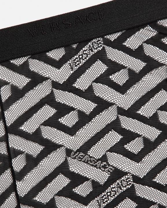 melns apakšveļa un pludmales apģērbs Versace 806B1104 sievietes la greca zeķubikses