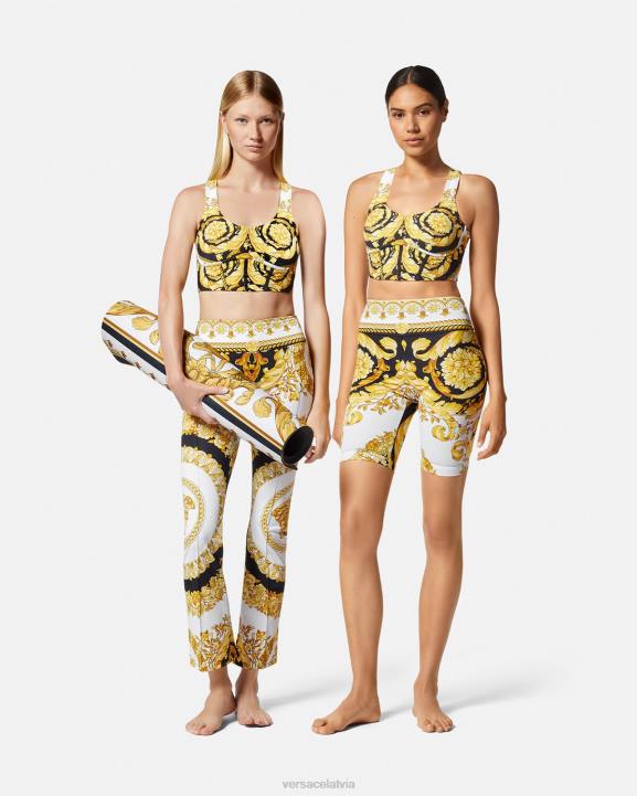 drukāt apģērbs Versace 806B229 sievietes barocco gym sporta krūšturis