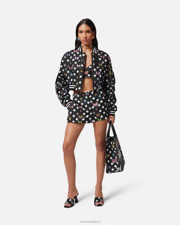 drukāt apģērbs Versace 806B189 sievietes tauriņi zīda šorti