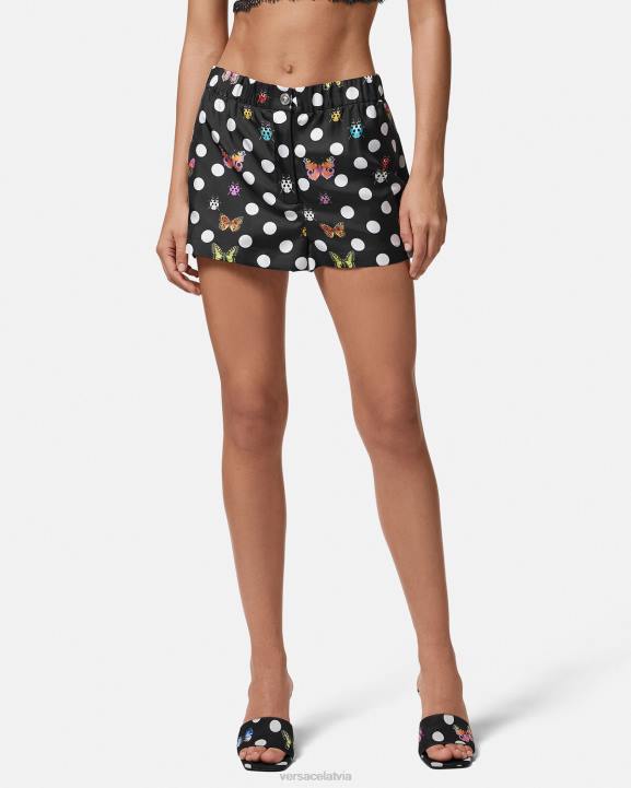 drukāt apģērbs Versace 806B189 sievietes tauriņi zīda šorti