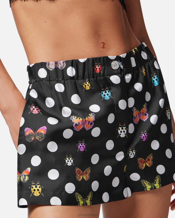 drukāt apģērbs Versace 806B189 sievietes tauriņi zīda šorti