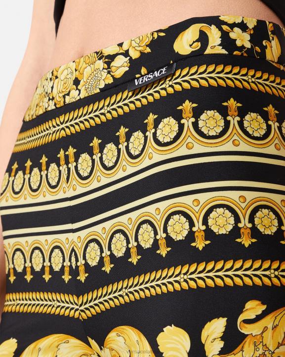 drukāt apģērbs Versace 806B199 sievietes barocco legingi