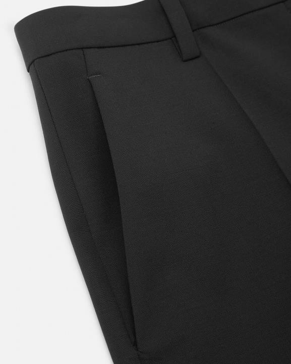 melns apģērbs Versace 806B202 sievietes bikses ar platām kājām