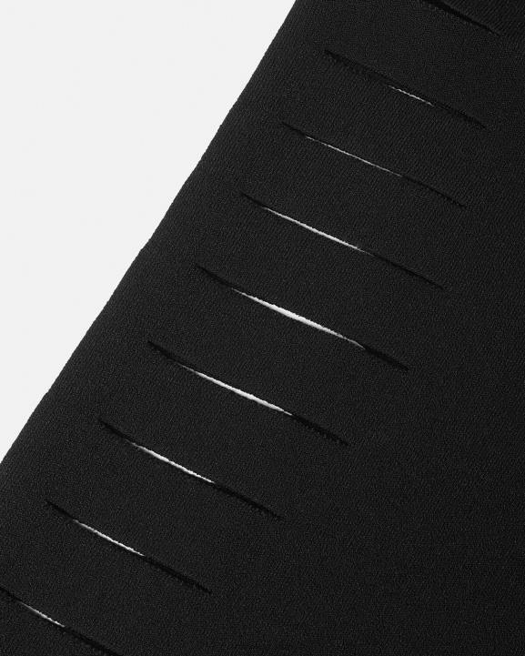 melns apģērbs Versace 806B208 sievietes grieztas adītas uzliesmojošās bikses