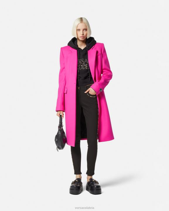 melns apģērbs Versace 806B214 sievietes medusa radžoti šauri džinsi