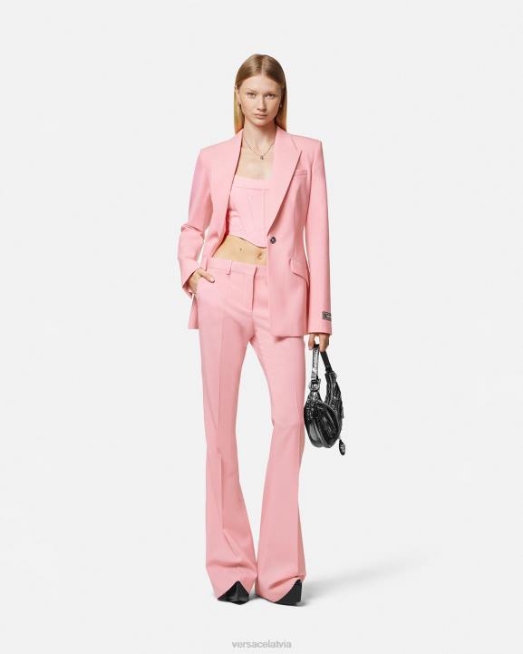viena krāsa apģērbs Versace 806B120 sievietes platās bikses