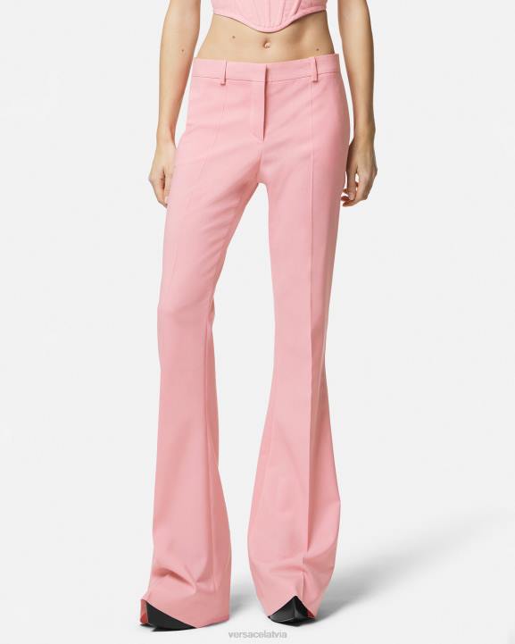 viena krāsa apģērbs Versace 806B120 sievietes platās bikses