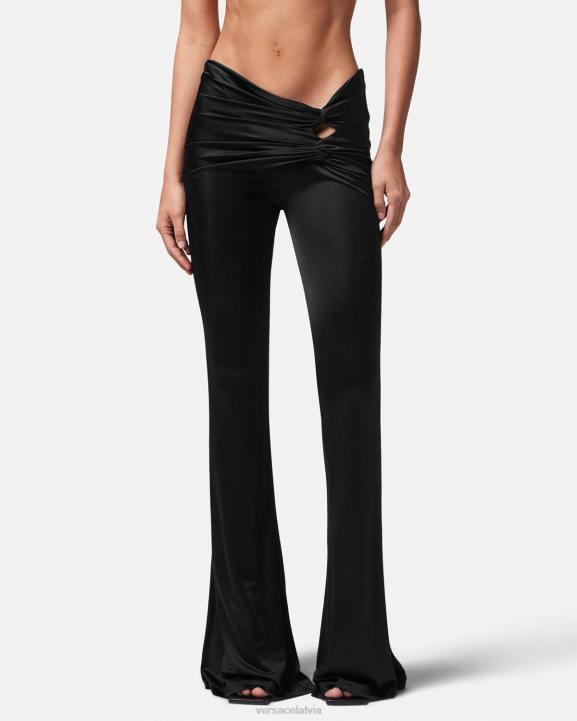 viena krāsa apģērbs Versace 806B190 sievietes mezgloti uzliesmojoši bikses