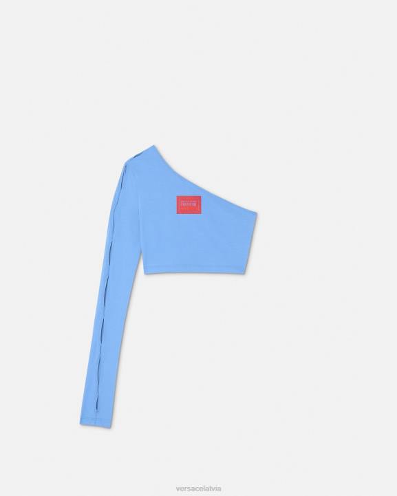 gaiši zils apģērbs Versace 806B2213 sievietes gabals numur viens piedurkņu tops