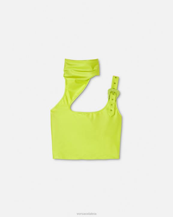 laims apģērbs Versace 806B2217 sievietes baroka sprādzes crop tops