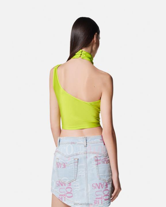 laims apģērbs Versace 806B2217 sievietes baroka sprādzes crop tops