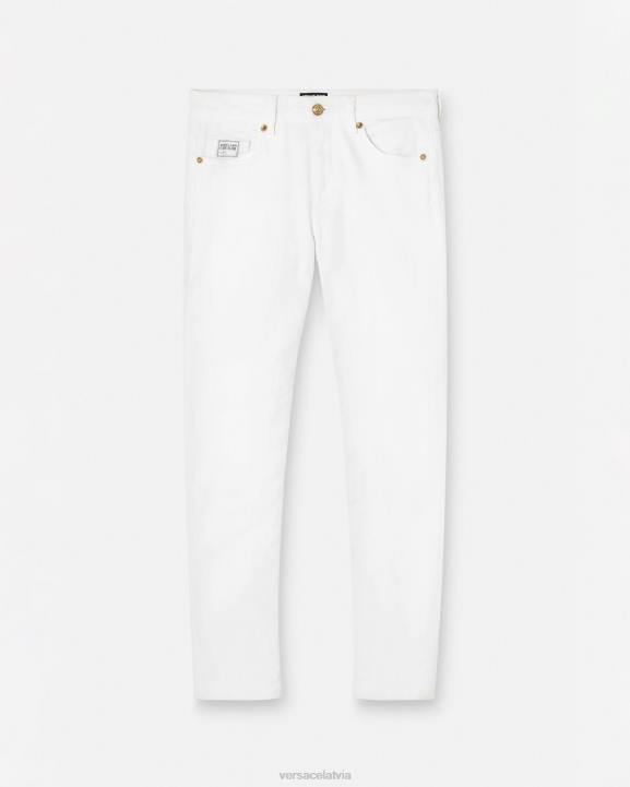 balts apģērbs Versace 806B2236 sievietes pieguļoši džinsi