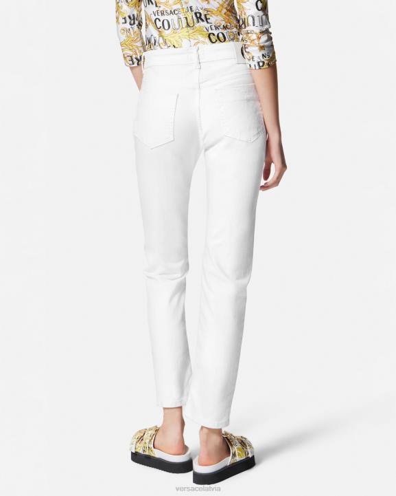 balts apģērbs Versace 806B2236 sievietes pieguļoši džinsi
