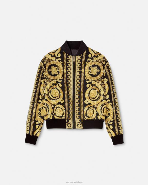 drukāt apģērbs Versace 806B88 sievietes barocco reversable bomber jaka