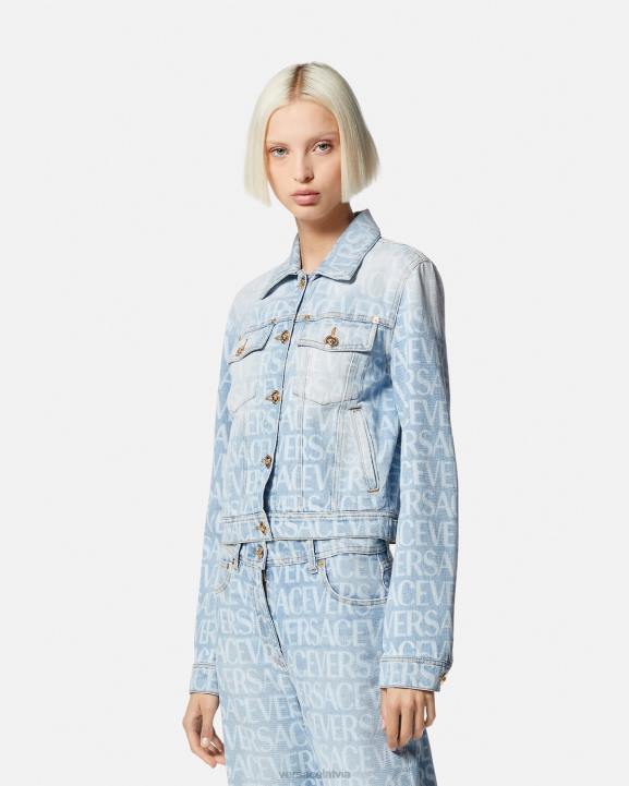 zils apģērbs Versace 806B87 sievietes visa veida džinsa jaka