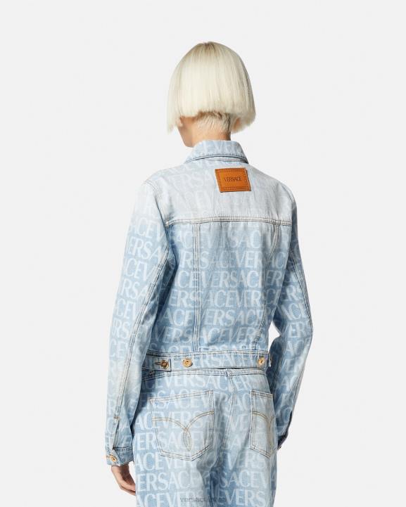 zils apģērbs Versace 806B87 sievietes visa veida džinsa jaka