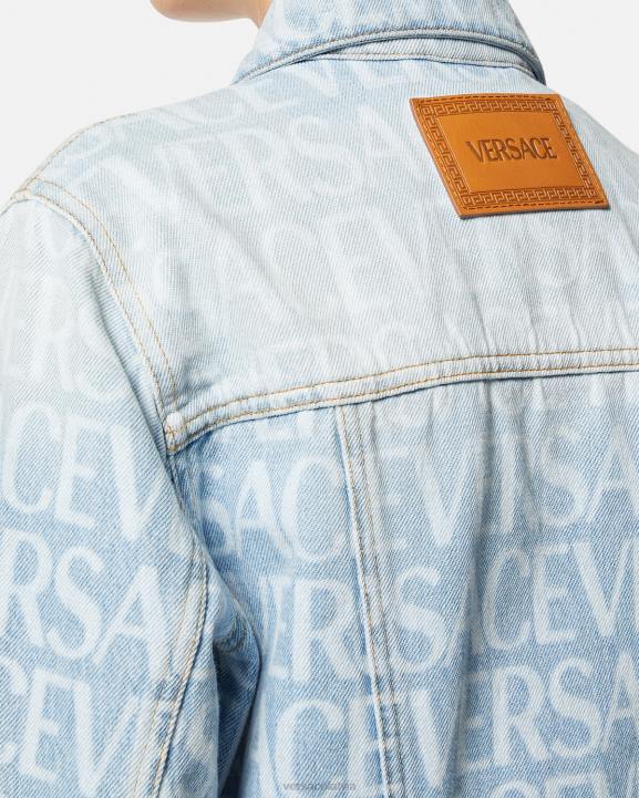 zils apģērbs Versace 806B87 sievietes visa veida džinsa jaka