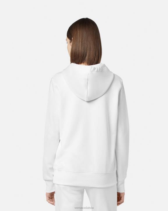 zelts un balts apģērbs Versace 806B2235 sievietes logotipa kapuci